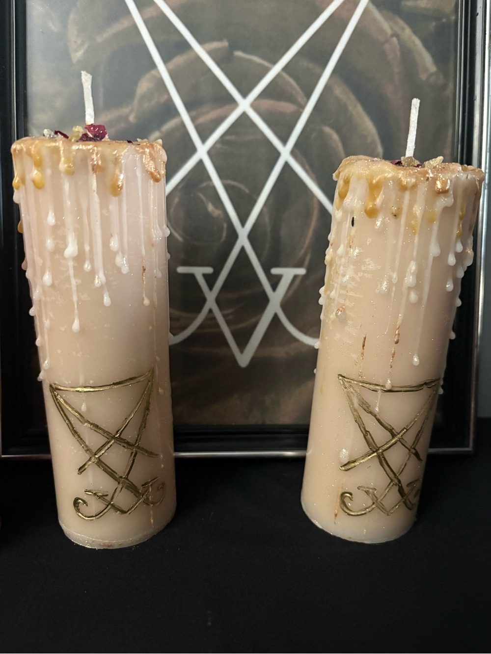 Handmade Lucifer Candle | Ritual • Gothic • Altar Decor